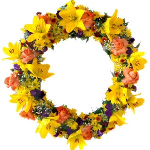 Arco de flores Premium Ouro